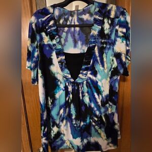 Dress Barn 2XL Multi Color Blouse